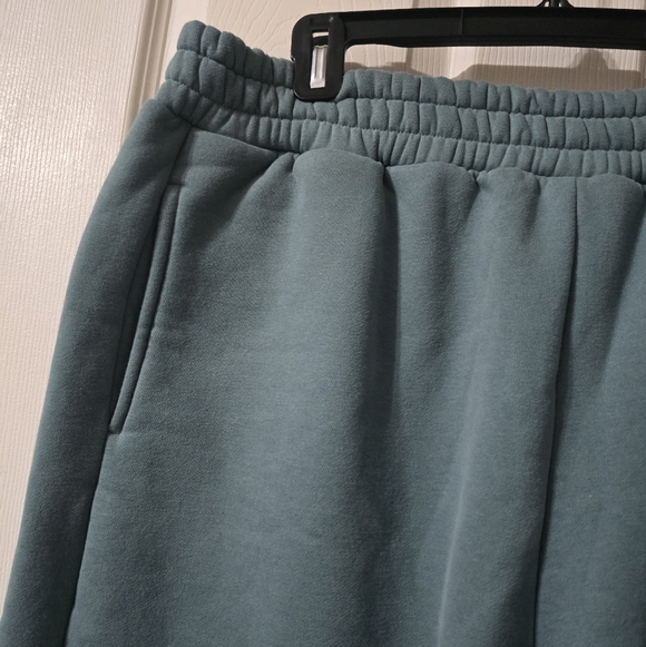 Comfrt You Matter Oversized Baggy Straight/Wide Leg Sweatpants in Jade, Size XL. - Picture 5 of 14